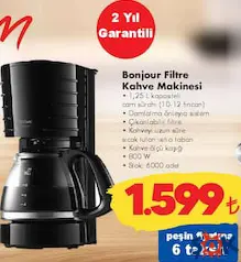 ARZUM BONJOUR FİLTRE KAHVE MAKİNESİ